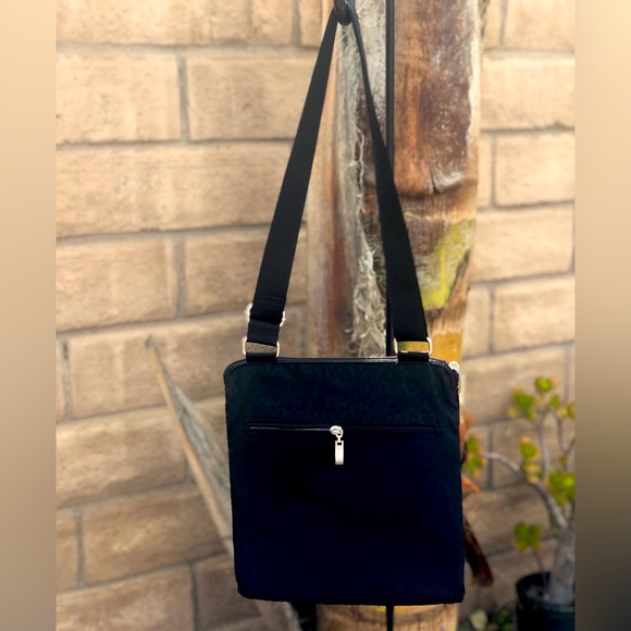 Baggallini Go Bagg Crossbody, Black Cheetah Print - Picture 3 of 4